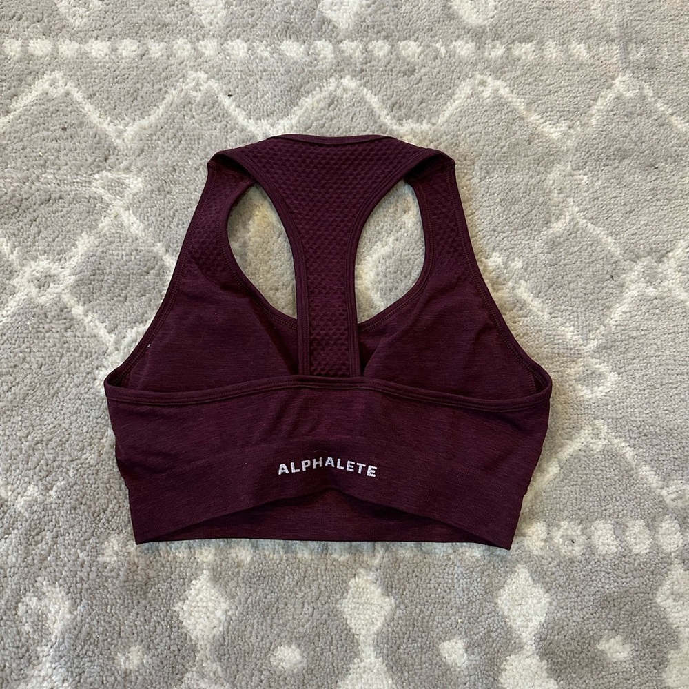 SOLD Alphalete Impact Bra - Black Cherry